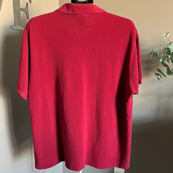 Lacoste Maroon Polo Shirt Classic Design Size 8 ‘80’s Preppy Vintage - Picture 2 of 6